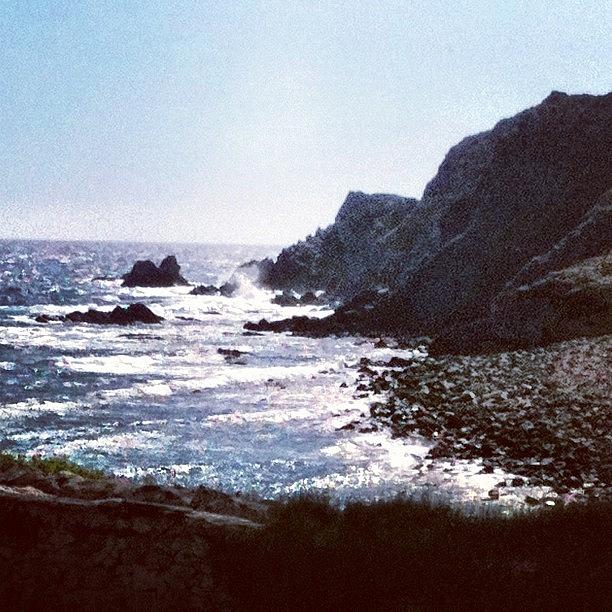 Baleares Photograph - #sea  #cliff #waves #menorca by Sharyn Omalley