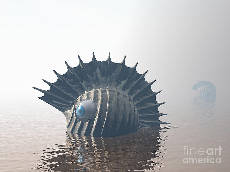Sea Monsters Digital Art by Phil Perkins