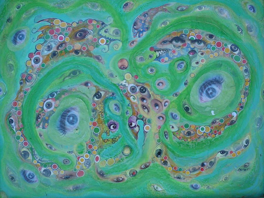 Sea of Eyes Mixed Media by Douglas Fromm
