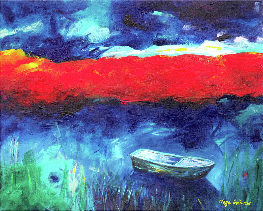 Sea Of Galilee After The Storm Painting By Noga Ami Rav   Sea Of Galilee After The Storm Noga Ami Rav 