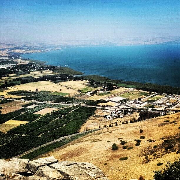Sea Of Galilee, From Mount Arbel; A Photograph by Kevin Hu
