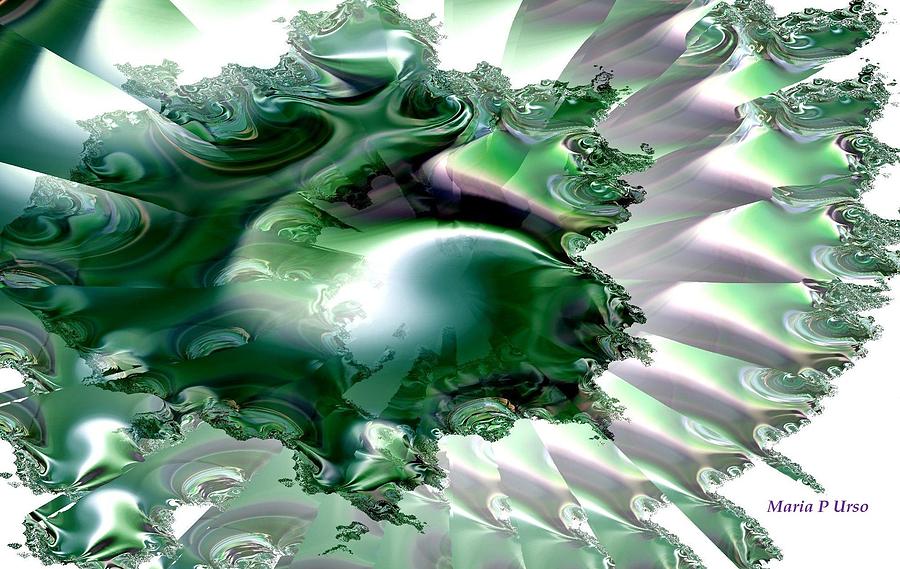 Sea of the Emerald Whale Digital Art by Maria Urso