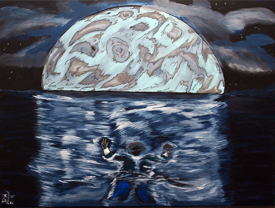Surrealism Painting - Sea of Troubles by Lisa Brandel