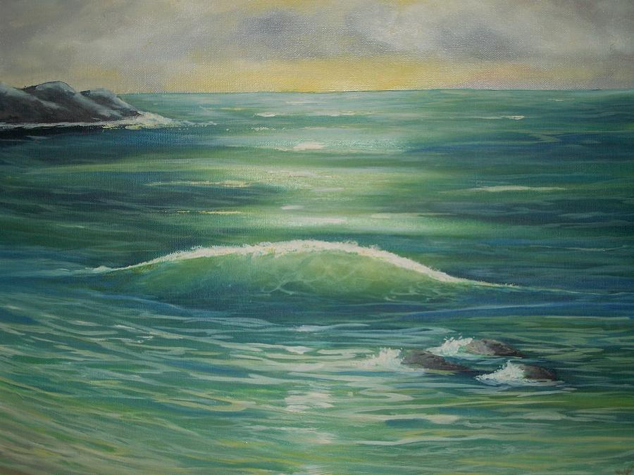 Sea Peace Painting by Paula Greenlee