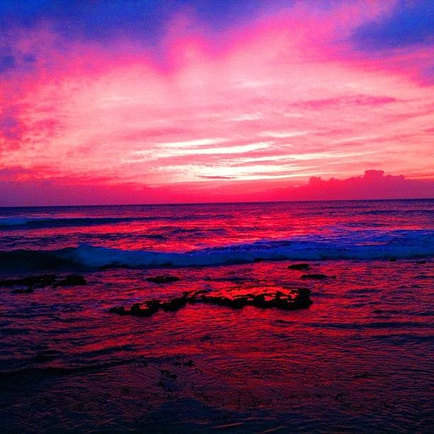 Honolulu Photograph - #sea #sky #swim #sunset #hawaii by Andy Walters
