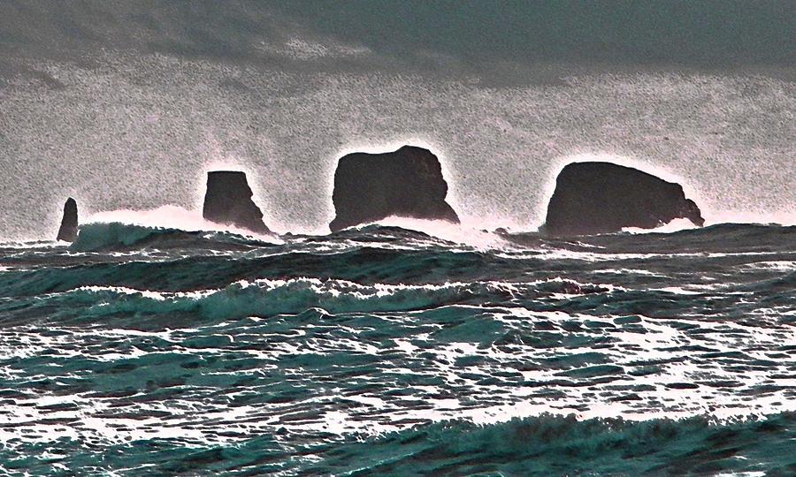 Sea Stacks Photograph by Laurie Stewart