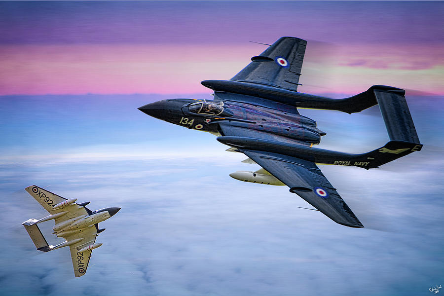 Jet Photograph - Sea Vixens At Play by Chris Lord