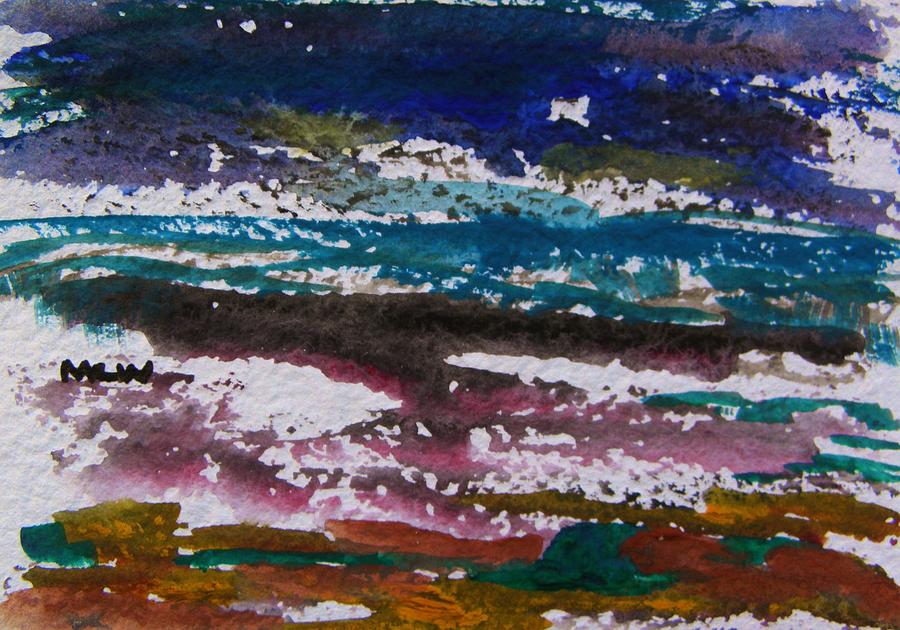 Seacoast Evening Painting by Mary Carol Williams