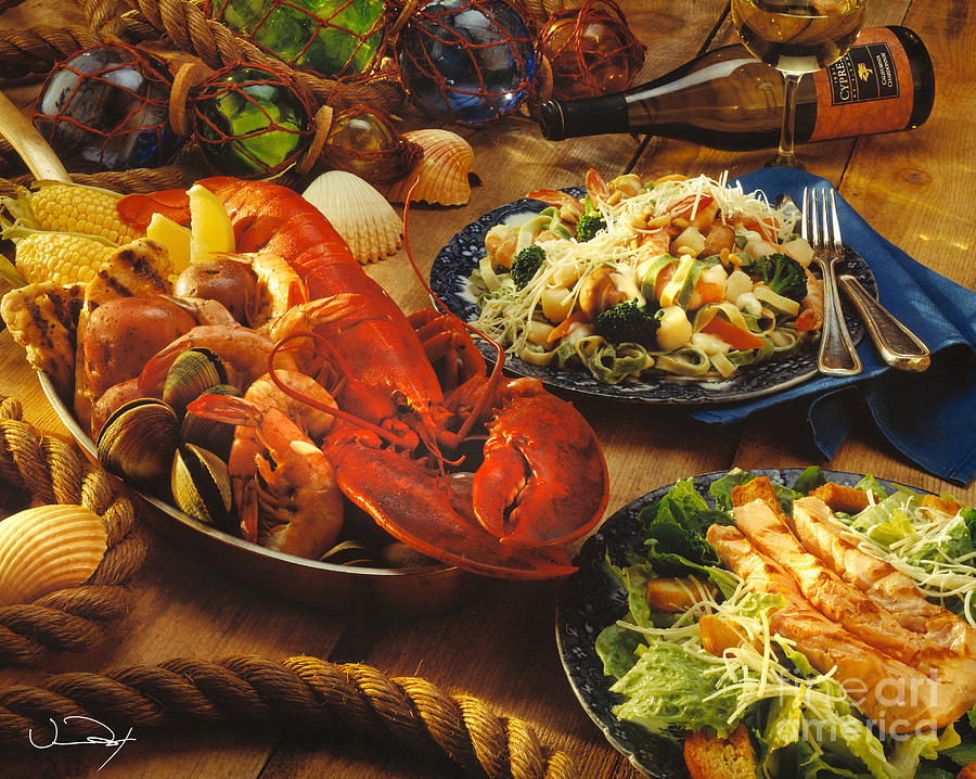 Seafood Buffet Dinner Photograph by Vance Fox | Fine Art America