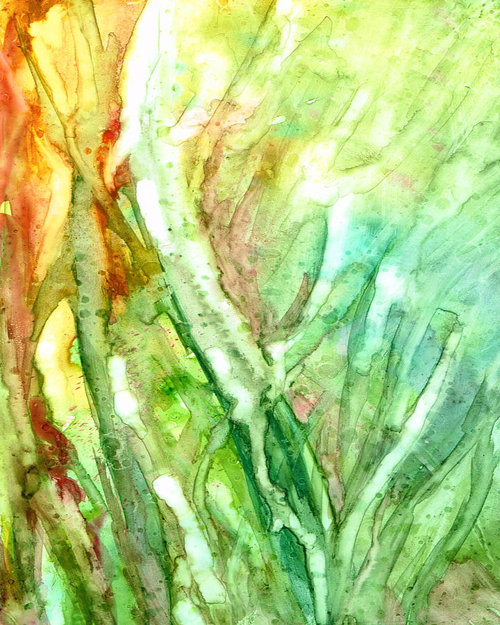 Abstract Painting - Seagrass by Rosie Brown
