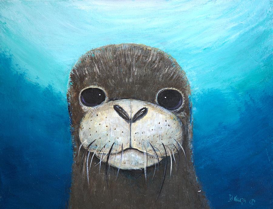 Seal Painting by Bernadette Krupa