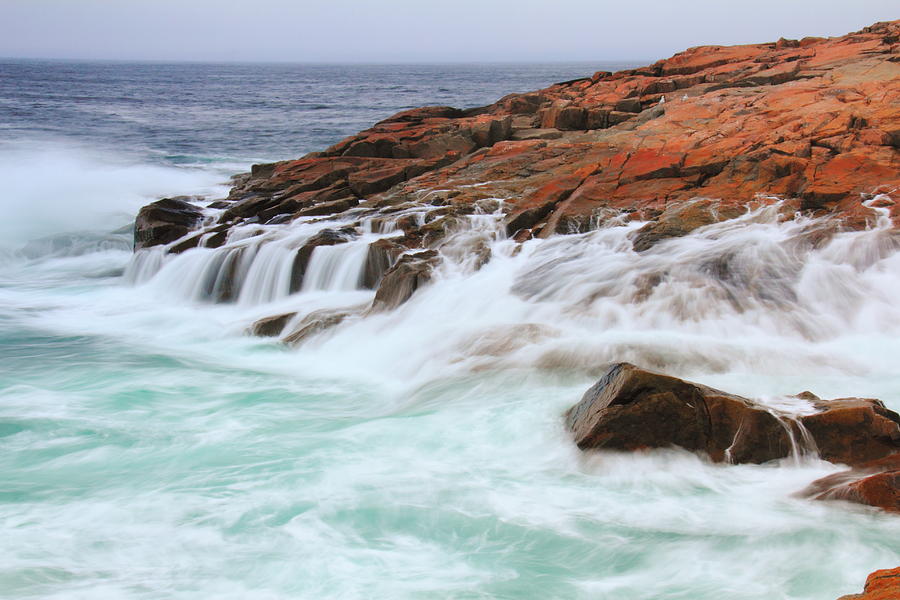 Seas on Schoodic Point Photograph by Roupen Baker