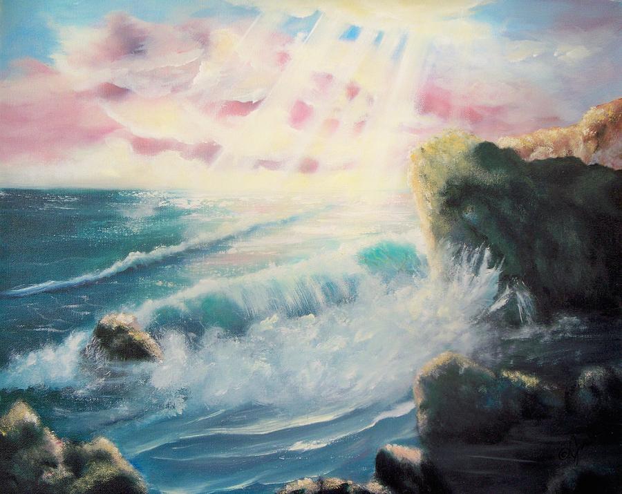 Seascape 1 Painting by Joni McPherson