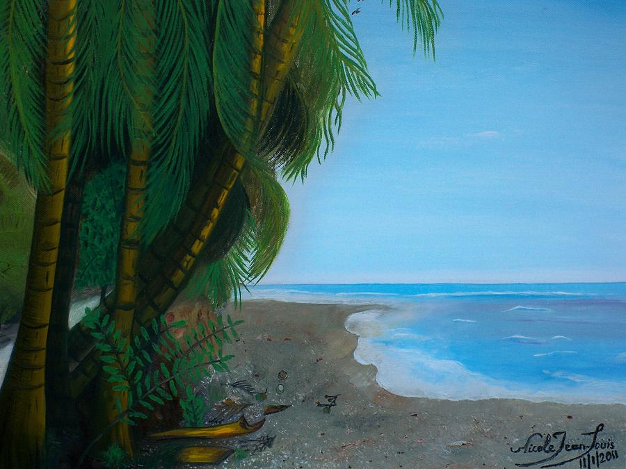 Sparrow Painting - Seascape 3 by Nicole Jean-Louis