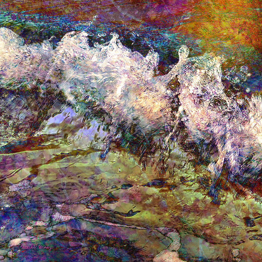 Seascape Digital Art by Barbara Berney