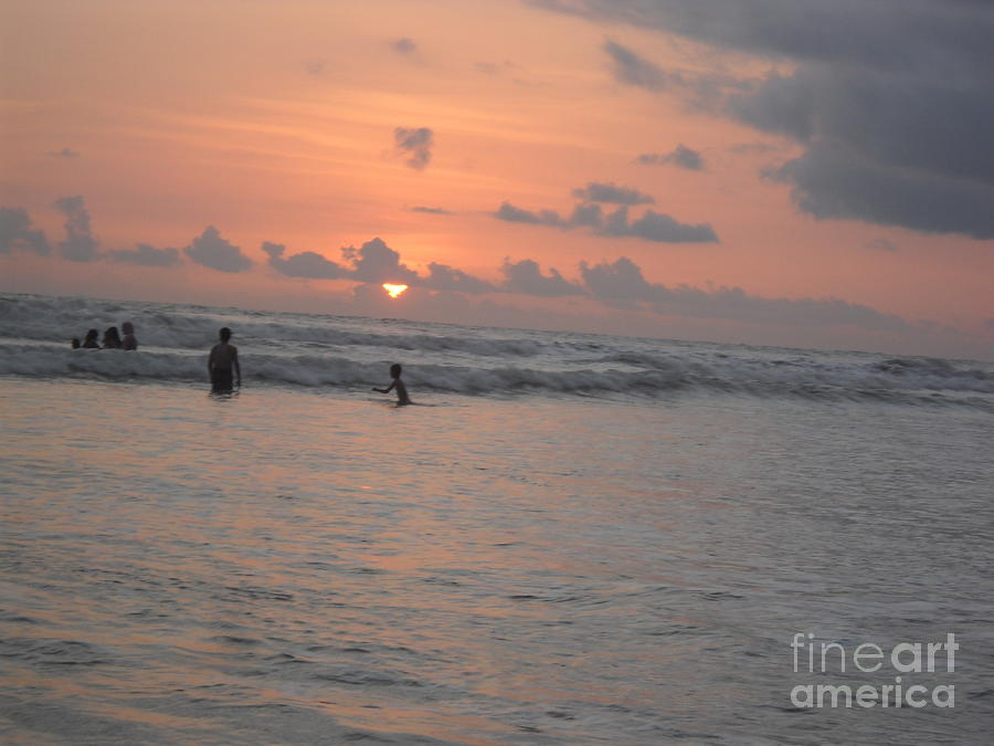 Sunset Photograph - Seashore Sunset by Bgi Gadgil