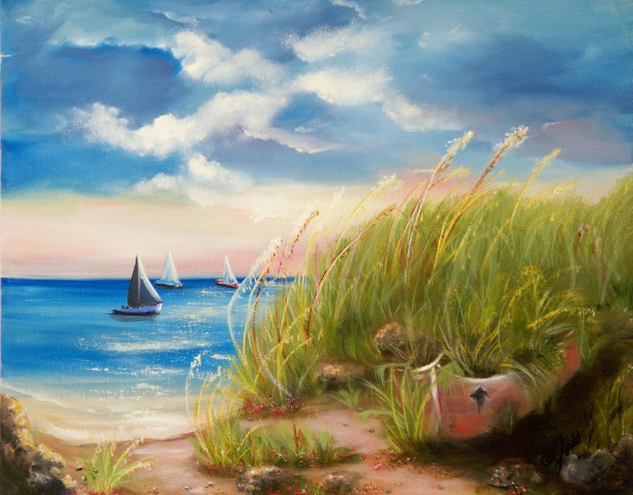 Seaside Memories Painting by Joni McPherson