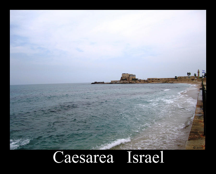 Seaside View  Caesarea Israel Photograph by John Shiron
