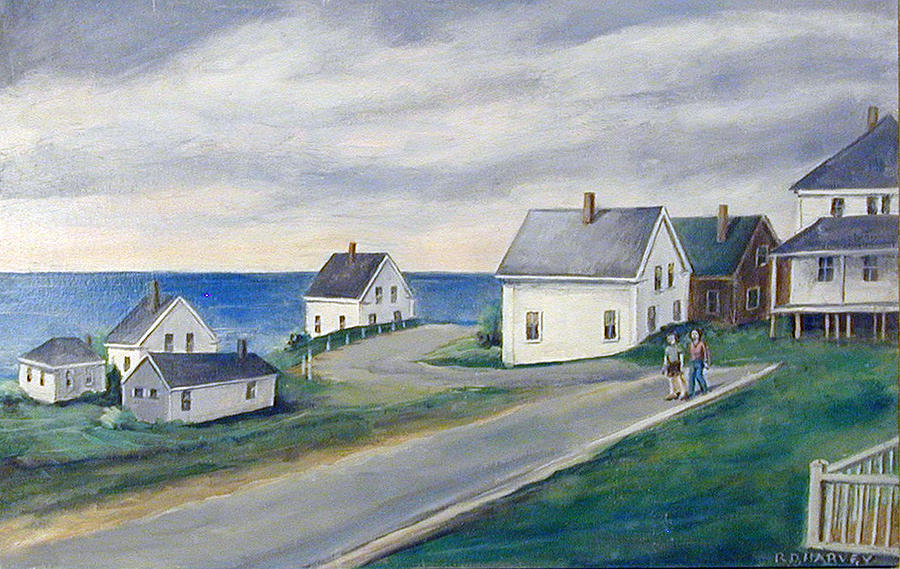 Seaside Village Painting by Robert Harvey - Fine Art America