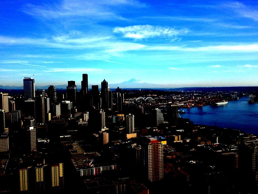 Seattle Photograph - Seattle Cityscape by J Von Ryan