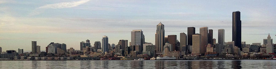 Seattle From The Water Photograph by Michael Merry