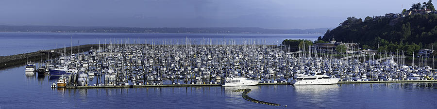 Seattle Marina Photograph by Mark Harrington
