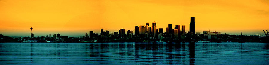 Seattle Skyline 2 Photograph by Michaelalonzo Kominsky