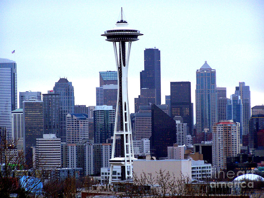 Seattle Skyline Photograph by Kathy  White