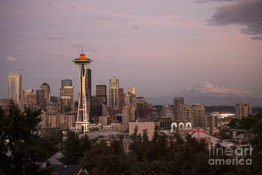 Seattle Skyline Photograph by Timothy Johnson
