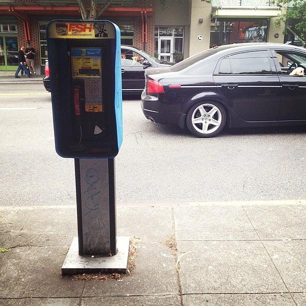 Seattle Photograph - Seattle Still Has Pay Phones? #seattle by Ashley Brandt