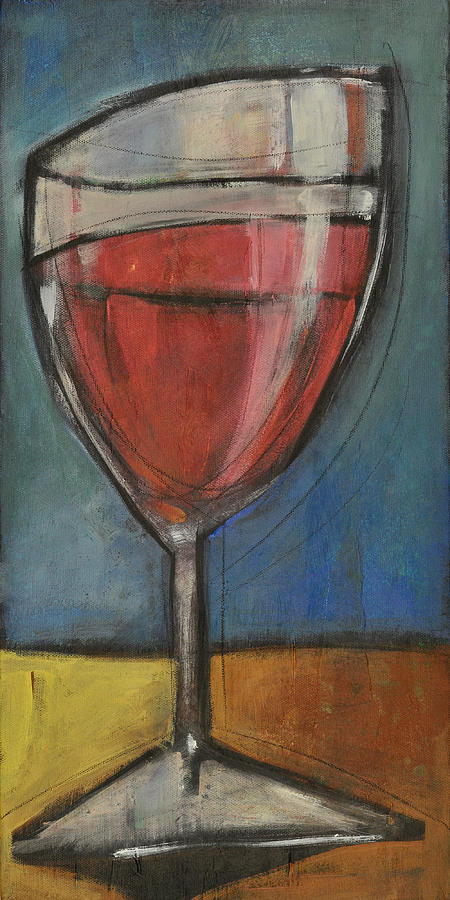 Wine Painting - Second Glass Of Red by Tim Nyberg