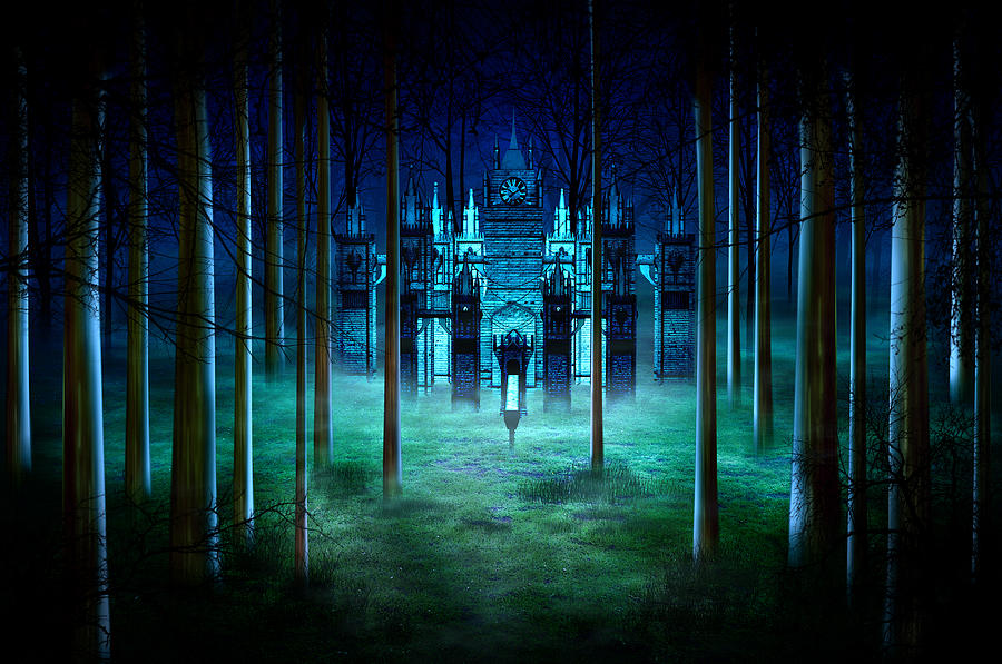 Castle Digital Art - Secret Castle by Svetlana Sewell