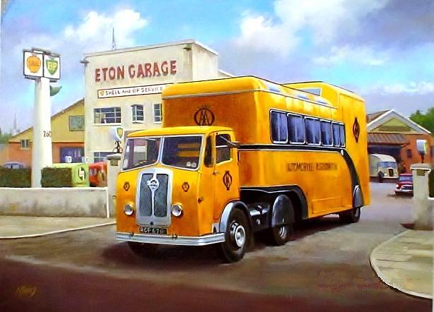 Truck Painting - Seddon AA unit. by Mike Jeffries
