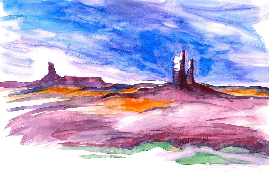 Sedona Monuments Painting by Sharon Mick