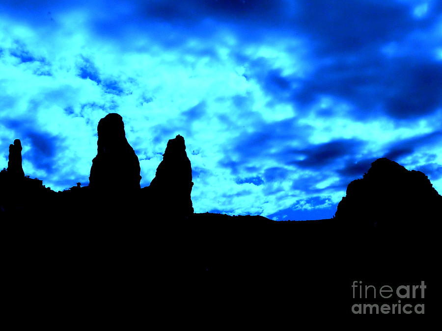 Sedona nocturne Photograph by Kumiko Mayer