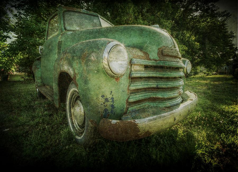 Chevy Truck Photograph - Seen Better Days by Christine Annas
