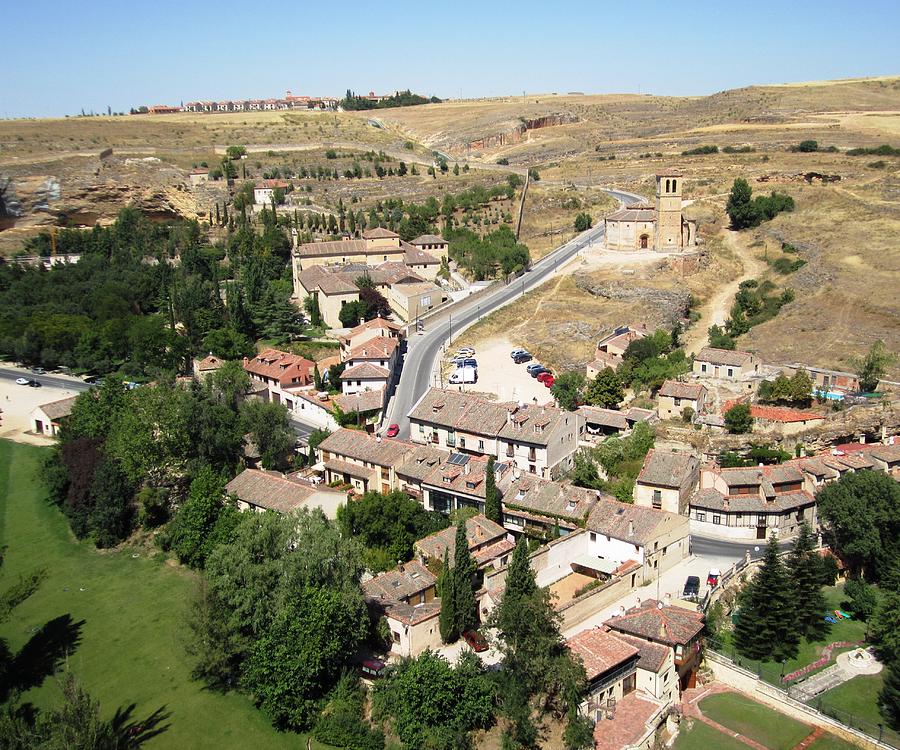 Segovia Panoramic View of the City from Top of the Castle in Spain Photograph by John Shiron