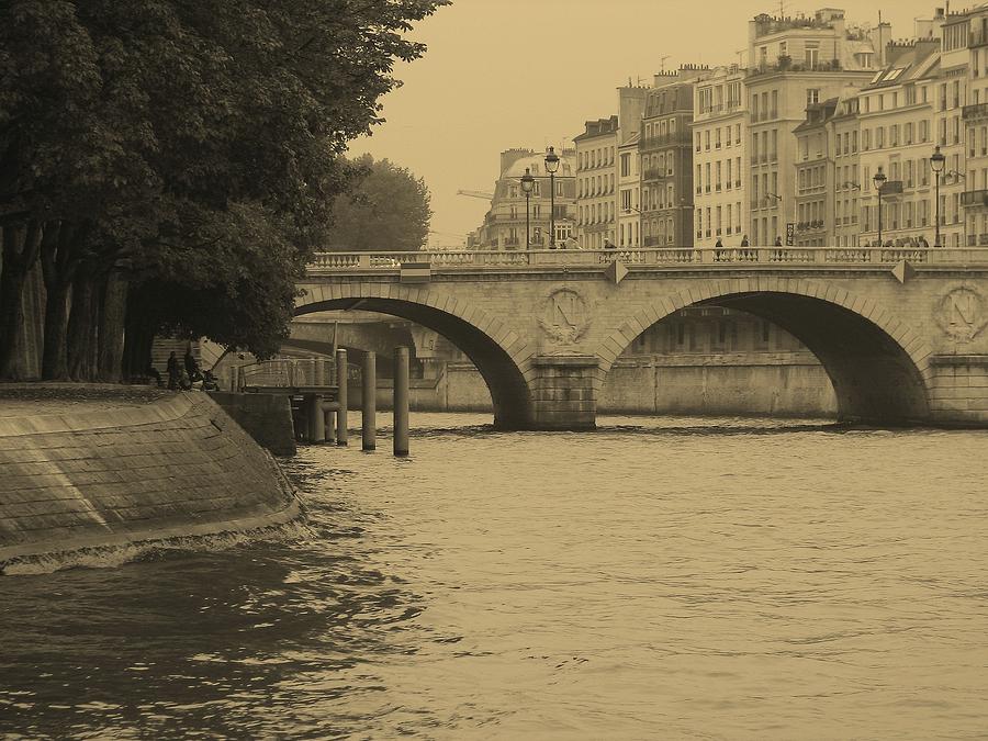 Seine on Sepia Photograph by Diane Height