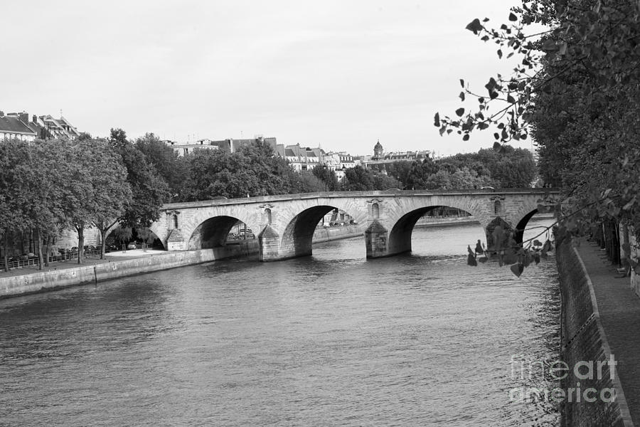 Seine River Bank Photograph by Chuck Kuhn