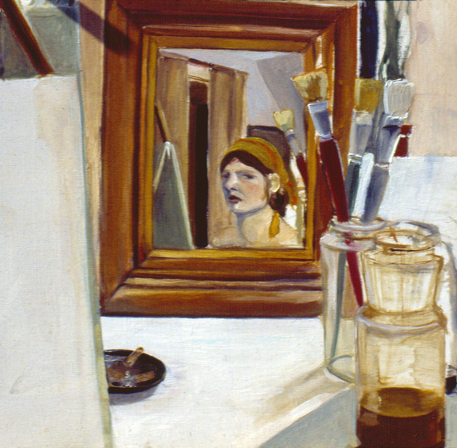 Self Portrait 1977 Painting by Nancy Griswold