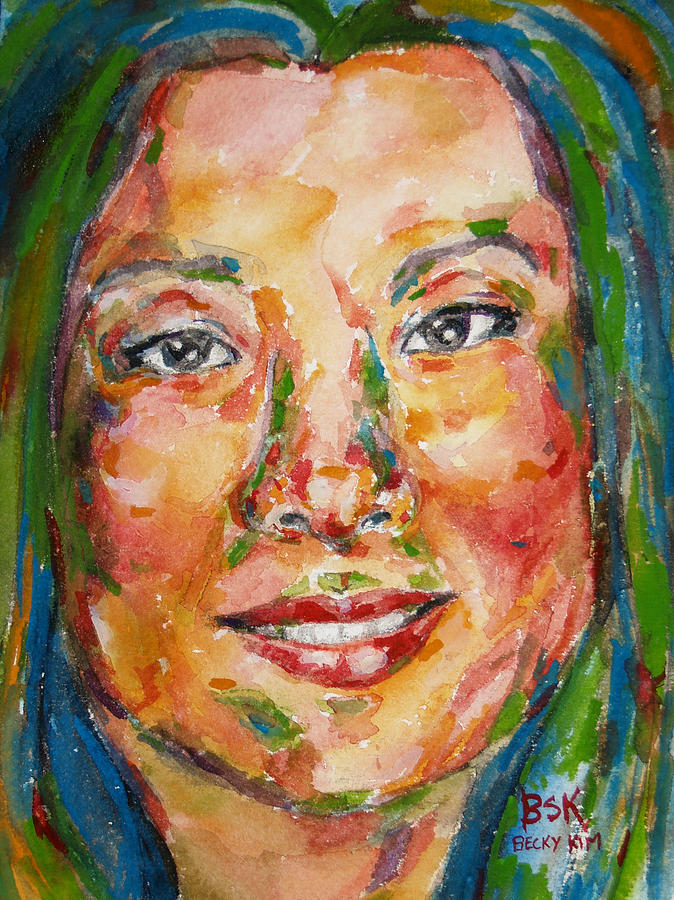Self Portrait 5 Painting by Becky Kim
