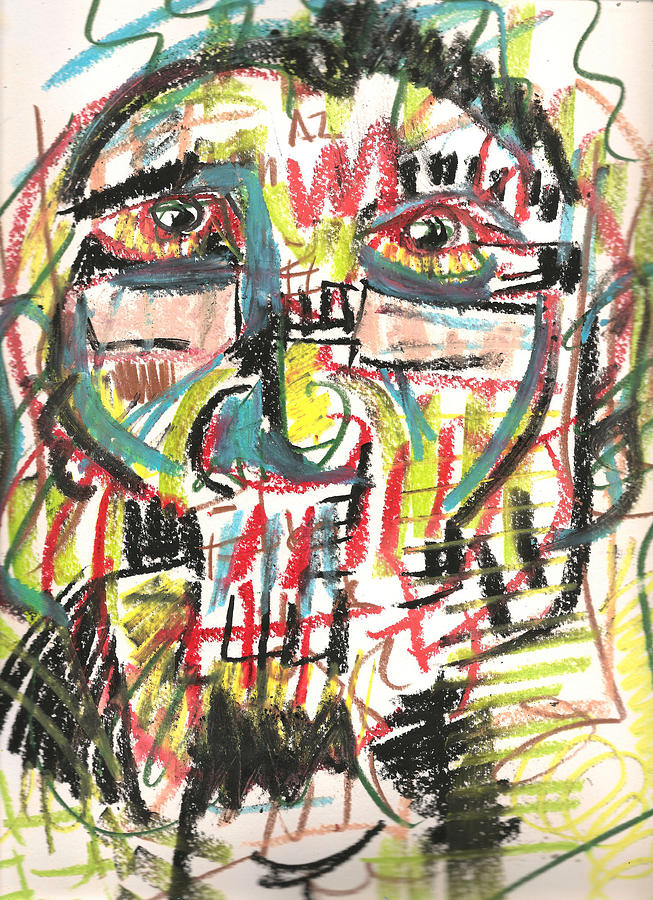 Self Portrait August 13 2012 Drawing by Gustavo Ramirez