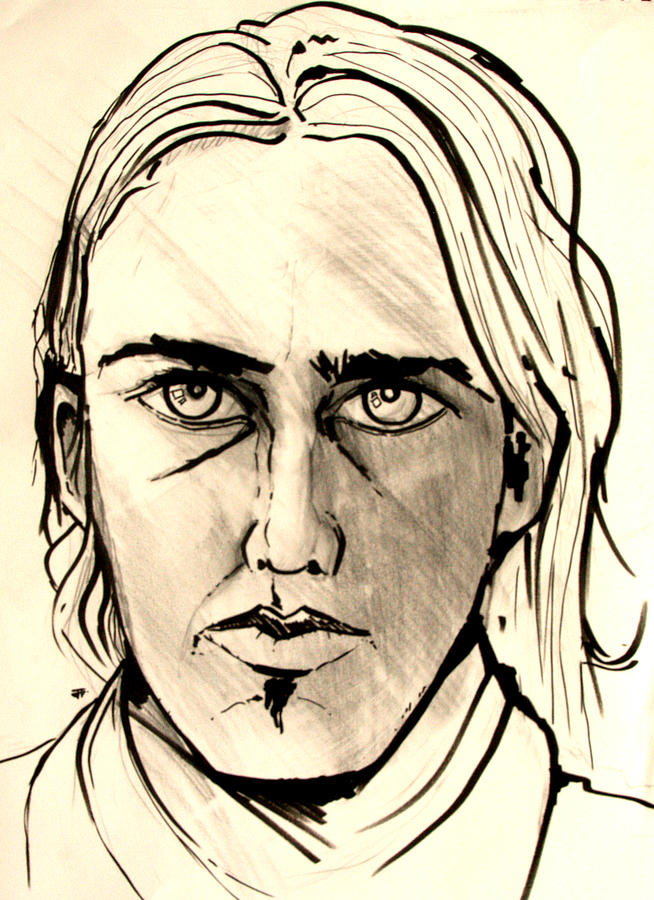 Self Portrait Drawing by John Gholson