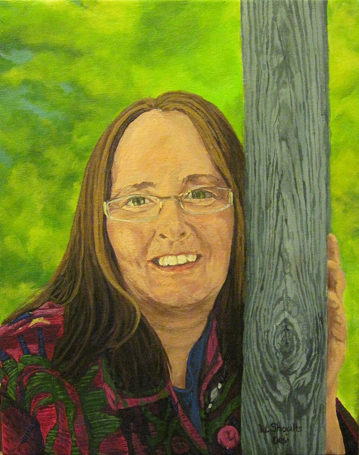Self Portrait Painting by Wendy Shoults