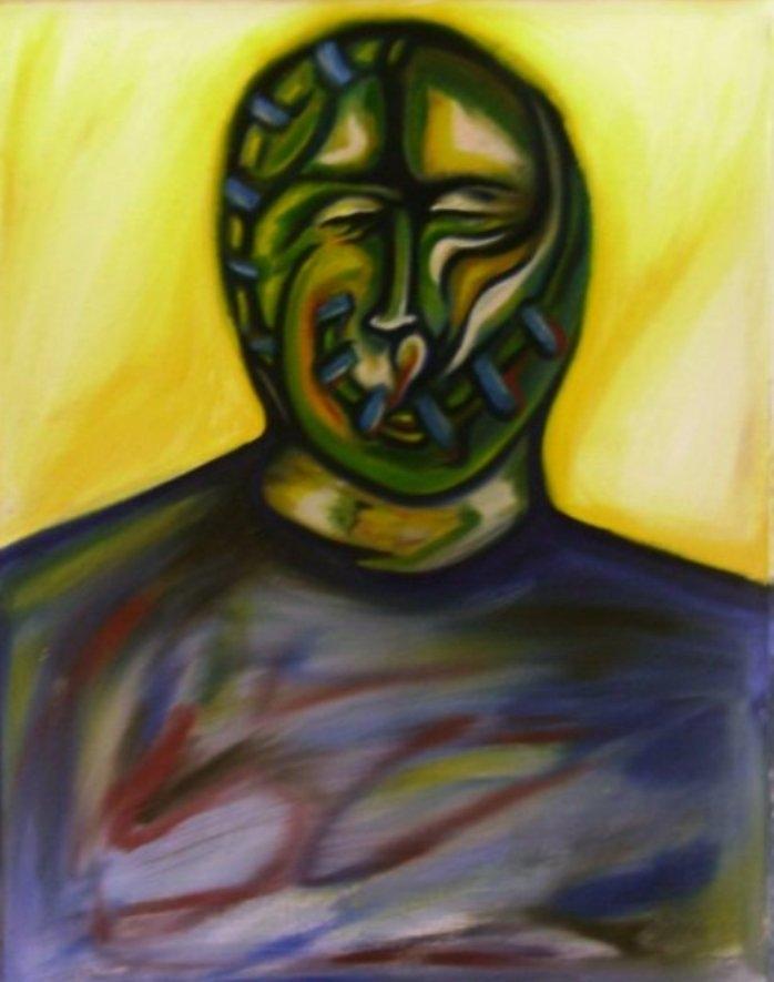Self Protrait 2009 Painting by Gustavo Ramirez