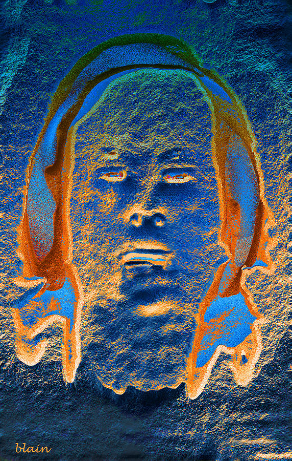 Figure Digital Art - SelfPortrait 72 by Normand blain Bureau