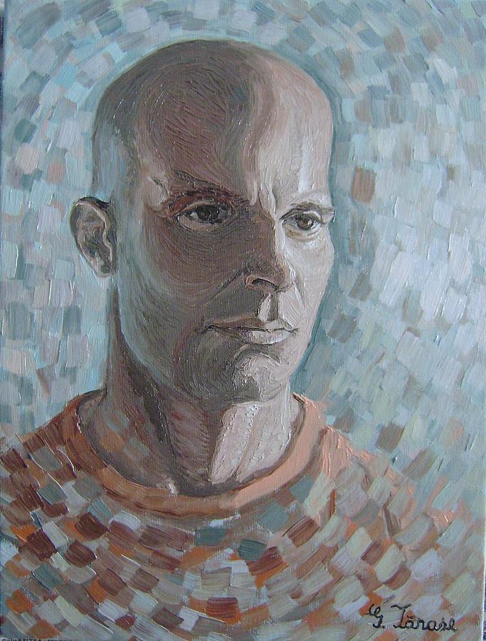 Selfportrait Painting - Selfportrait by George Tanase