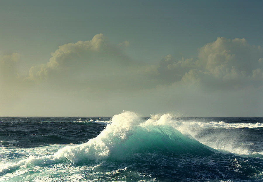 Seascape Photograph - Sennen surf Seascape by Linsey Williams