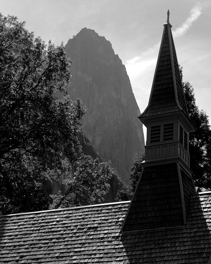 Yosemite National Park Photograph - Sentinel Rock and Yosemite Valley Chapel by Troy Montemayor