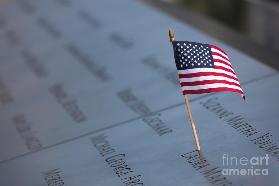 September 11 Memorial Flag II Photograph by Clarence Holmes
